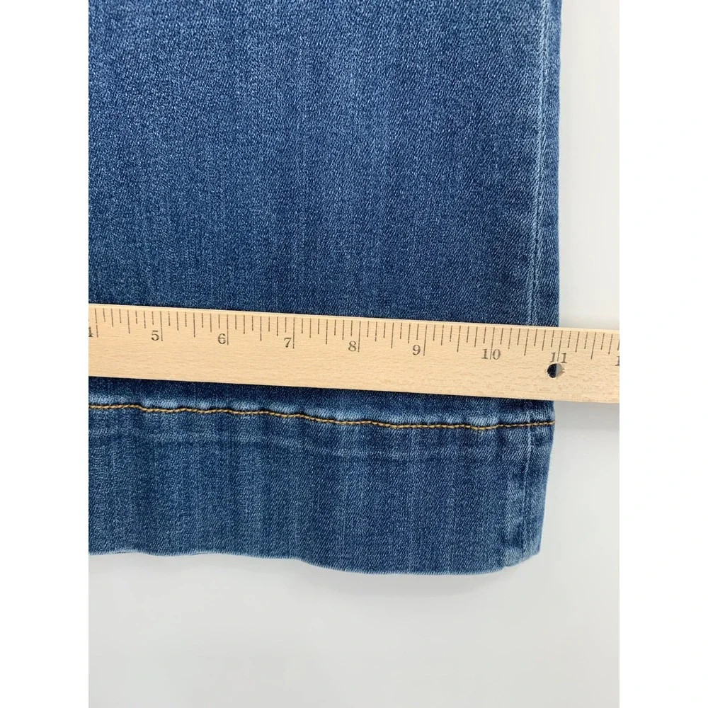 Driftwood Jeans Womens 28 Blue Farrah Flare Braided Pocket High Rise‎ Boho